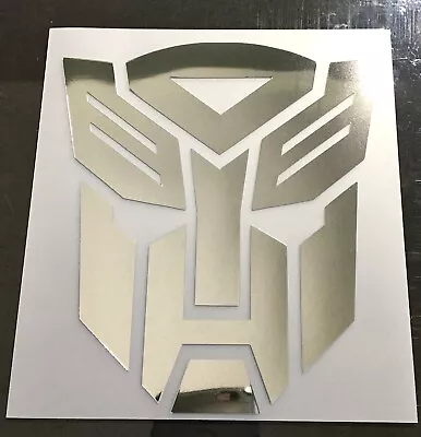 AUTOBOT Transformer  DIE-CUT Chrome  Or Color Vinyl Decal Sticker NEW • $5.89