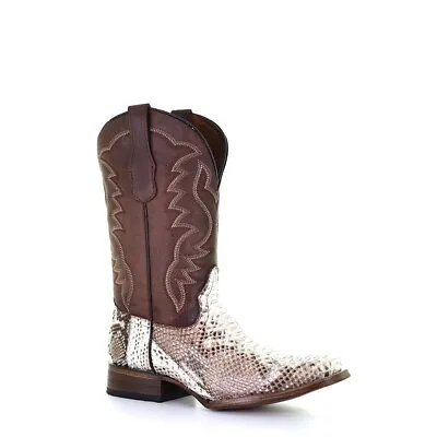 Circle G By Corral® Men's Python And Brown Square Toe Boots L5740 • $197.06