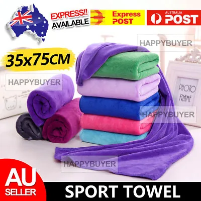 $6.45 • Buy Sport Gym Towel Absorbent Microfibre Micro Fiber Sport Travel Quick Drying