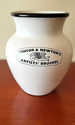 Vintage Denby Stoneware Winsor & Newton's Artist's Brushes  Pot Jar Vase 6.5  • $49