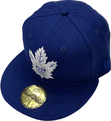 Men's Toronto Marlies Royal Hat White Alt Logo Custom New Era 59fifty Fitted Hat • $51.94