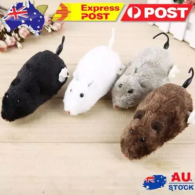 4pcs Cat Mice Toy Lifelike Clockwork Plush Rat Funny Soft And Safe For Cats Dogs • $11.09