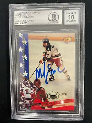 Mike Eruzione 1995 Miracle On Ice #12 - Beckett Authentic Auto - Usa *10919 • $79.99