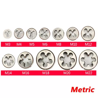 M3 To M24 Multiple Sizes And Quantities Right Hand Metric Threading Dies • £6.74