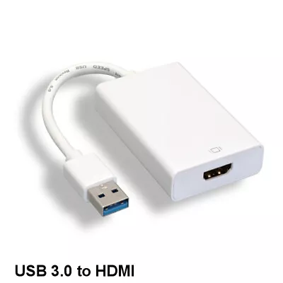 USB 3.0 Type A To HDMI Converter For Display PC Mac Laptop 1080p Male/Female • $80.16