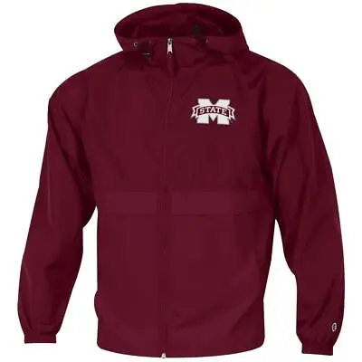 Men's Mississippi State Bulldogs Jacket Full Zip Windbreaker Jacket • $25