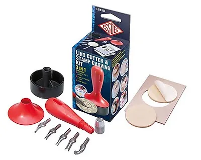 Lino Cutter & Stamp Carving Kit (3 In 1) • £8.95