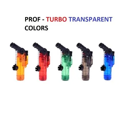 £4.45 • Buy NEW Pipe Lighter Prof Maxi Clear Angled Jet Flame Windproof Turbo Refillable X 1