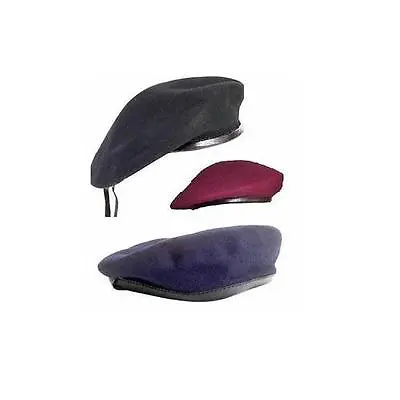 Wool Beret Military Army Style Highlander Brand Various Colours And Sizes • £8.99