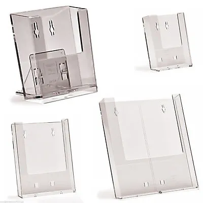 DL A5 A4 FREE STANDING / WALL Leaflet Brochure Holders Menu Dispenser Displays • £5.16