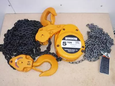 NEW CF050-15 Harrington Chain Fall Hoist 5 Ton 15' Lift FAST SHIP Manual Hand • $899.99