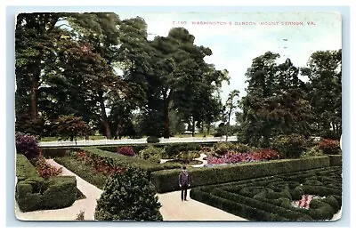 POSTCARD Washington's Garden Mt Vernon Virginia Box Border 1912  • $7.95