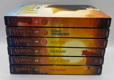 Warriors Cats: Power Of Three Box Set Of 6 Books By Erin Hunter (Paperback)-Good • £20