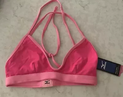 New W/tag Mizuno Volleyball Lightweight Performance Womens Pink Bra- Small-s- • $8.95