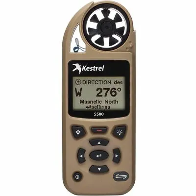 $349 • Buy Kestrel 5500 0855TAN Weather Meter - DESERT TAN | Factory Authorized Dealer