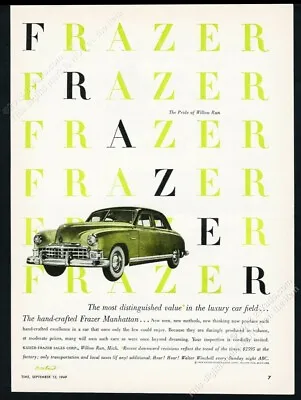 1949 Paul Rand Art Kaiser Frazer Manhattan Car Vintage Print Ad • $9.99