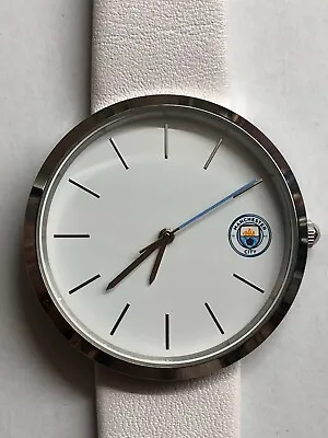 Manchester City All Stainless Steel Quartz Watch Ex. Cond. New Battery Fitted • £24.95