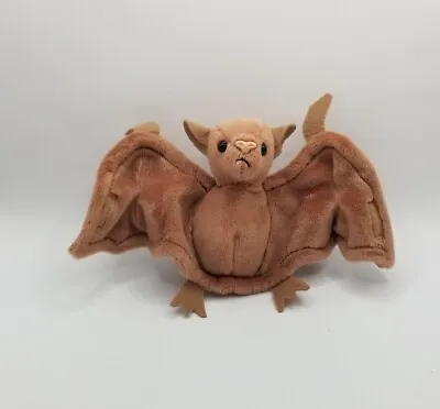 Vintage 1996 TY Beanie Babies Batty The Brown Bat Plush Stuffed Animal NWT  • $8