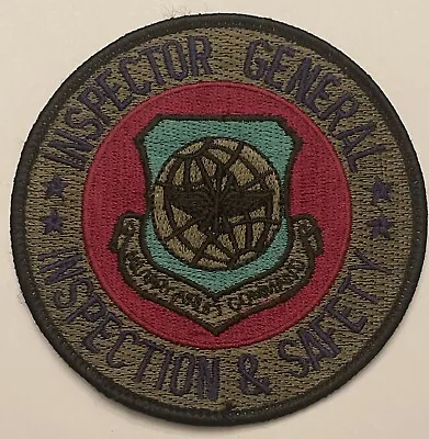 Inspector General Patch Inspection & Safety Military Airlift Command Badge Vtg • $15.99