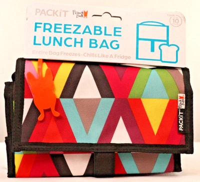 $18.99 • Buy Packit Freezable Lunch Bag Cooler PVC & BPA Free NEW W/tag