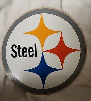 Vintage 1970's Huge 12  X 12  Pittsburgh US Steel Steelers Sticker RARE • $16.99