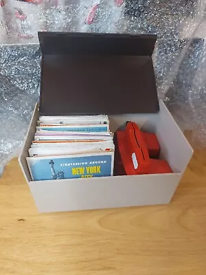£22 • Buy Vintage VIEWMASTER Case With 19 Sets View Master & Red Viewer