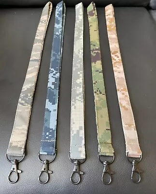 Military Camo Lanyards AOR1 AOR2 ACU ABU Navy Digital • $13.95