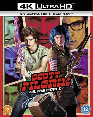 Scott Pilgrim Vs. The World (4K UHD Blu-ray) Jason Schwartzman Brie Larson • £15.56