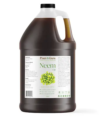 Neem Oil Gallon 7.5 Lbs. Cold Pressed Unrefined Virgin 100% Pure Natural Raw • $52.40