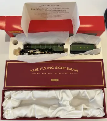 Hornby R2146 Flying Scotsman Class A3 Millennium Ltd Edition Gold Plated RARE BN • £265