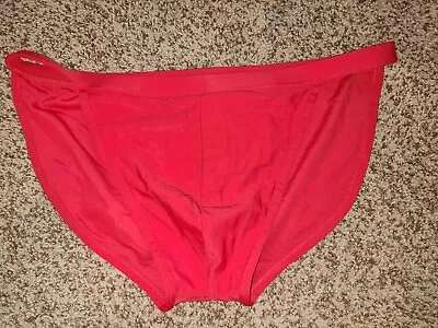 Mens Rare ASOS TANGA Swim Bikini Brief XL Red • $12.99