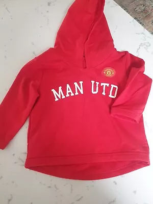 Manchester United Red Baby Hoody Age 6 -9 Months • £8