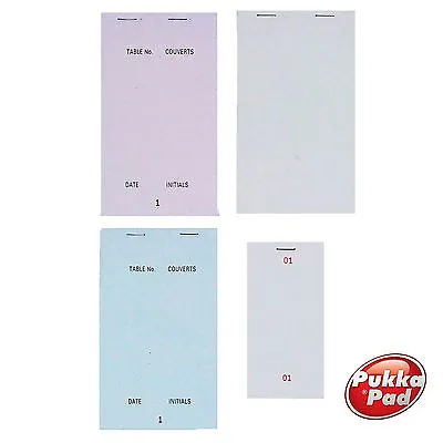 Restaurant Takeaway Pub Bar Food Waiter Numbered Order Duplicate/Triplicate Pads • £2.69