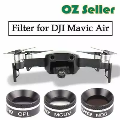 $50.28 • Buy 3x For DJI Mavic Air Drone Lens Filter CPL/MCUV/ND8 Camera Part  Accessory Set