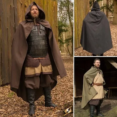 Ready For Battle Cape. 3 Colours - Ideal For Costume LARP Events & Re-enactment • £46