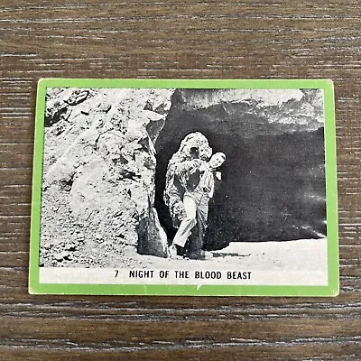 1963 Rosan Terror Monsters Series Night Of The Blood Beast #7 Card GREEN A • £28.92