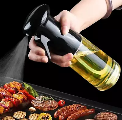 1pc Black Transparent Kitchen Oil Bottle Cooking Oil Spray Olive Oil Bottle • £4.99