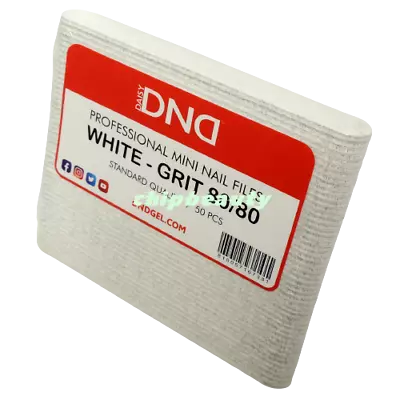 DND Daisy Mini Disposable Nail Files White Grit 80-80 Pack 50Pcs • $7.99