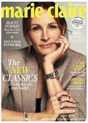 Australia Marie Claire Magazine March 2024/ JULIA ROBERTS • $15.95