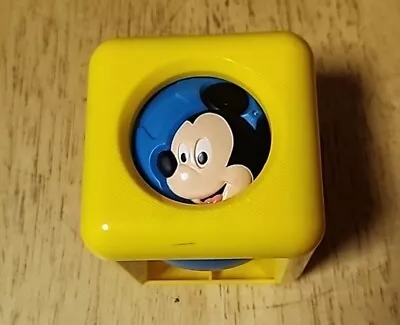 Vintage Baby Toy Walt Disney Mickey Mouse Block Spinning Ball Minnie Collectible • $12.49