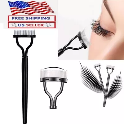 Makeup Eyebrow Brush Eyelash Comb Mascara Guide Applicators Steel Needle Tool US • $5.98