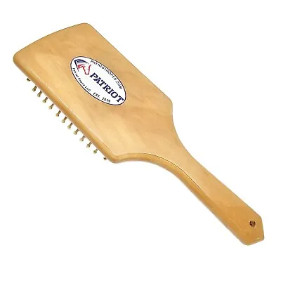 New Patriot Wooden Mane & Tail Brush Equine Horse Hair Grooming • $11.95