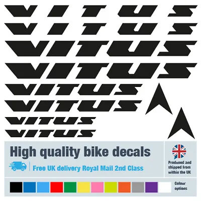 Vitus Bike Decals Labels With Free Bike Protection (27 Pack) - 21 Colours • $8.63