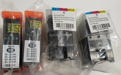 $8 • Buy 3pk Series 21/22/23 Ink Cartridges Black/Color For Dell V515w V313w V313 Printer