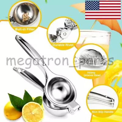 2X Manual Fruit Juicer Premium Extractor Hand Press Lemon Squeezer USA • $7.99