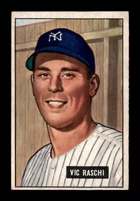 1951 Bowman Baseball #25 Vic Raschi Excellent New York Yankees • $37.50