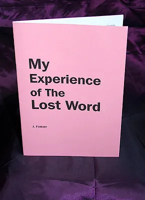 £28 • Buy MY EXPERIENCE OF THE LOST WORD. J. Finbarr Books, Occult Grimoire, Magick