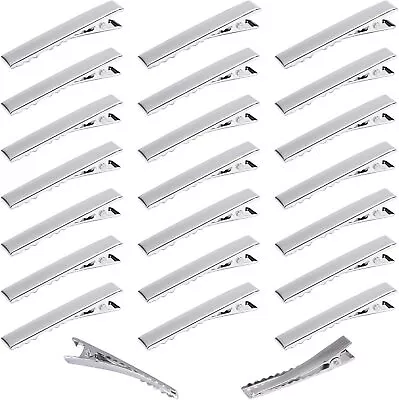 £3.95 • Buy 30PCS Sliver Metal Barrette Crocodile Alligator DiY Hair Clips UK Seller