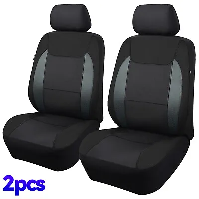 2X Universal PU Leather Car Seat Covers Protector Front Full Set All Season AUS • $26.50