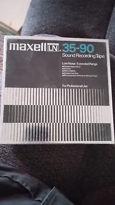 Maxell UD Sound Recording Tape 35 -90 Unopened Sealed Reel To Reel  • $39.98